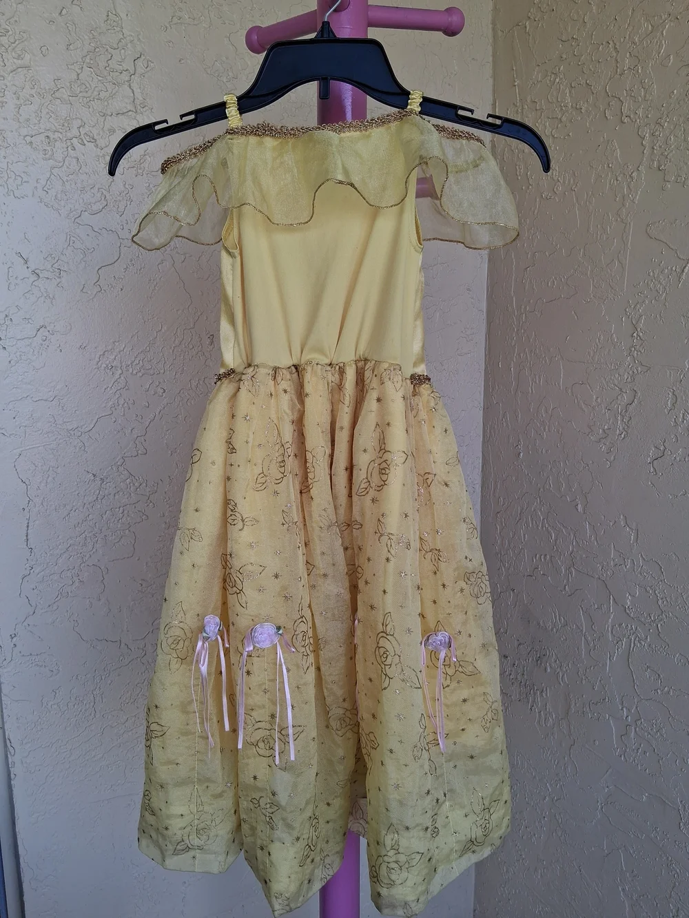 Disney Gold  Belle  Princess Dress Costume